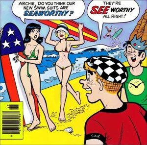 Rating: Questionable Score: 0 Tags: 2girls archie_andrews archie_comics betty_and_veronica betty_cooper bikini black_hair blonde_hair breasts female g-string jughead_jones rule34 sak sling_bikini smile veronica_lodge User: bunchy7s