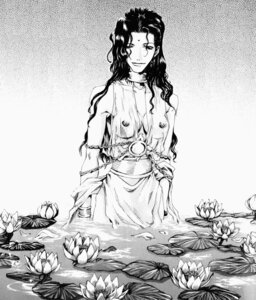 Rating: Questionable Score: 0 Tags: bindi bracelet breasts choker female flower jewelry kanzeon_bosatsu kazuya_minekura lily_(flower) lily_pad long_hair monochrome rule34 saiyuki see-through very_long_hair water User: bunchy7s