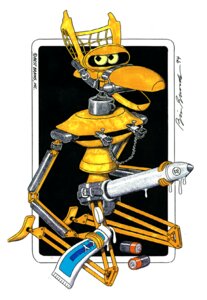 Rating: Explicit Score: 0 Tags: 1994 battery biohazard_(artist) biped bit_gag chain collar crow_t._robot cursed_image d_batteries dildo e621 gag gagged genitals holding_object holding_sex_toy humanoid k-y_jelly kneeling looking_at_viewer lube_tube machine male male_wearing_strapon mystery_science_theater_3000 nipple_chain nipple_clamp not_furry parody penis robot sex_toy signature solo strapon thin_calves thin_legs thin_thighs unavailable_at_source westinghouse what why yellow_body User: bunchy7s