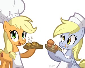 Rating: Safe Score: 0 Tags: 5:4 apple_strudel applejack_(mlp) apron blonde_hair chef_hat clothing cutie_mark derp_eyes derpy_hooves_(mlp) duo e621 earth_pony equid equine feathered_wings feathers female feral food freckles friendship_is_magic fruit green_eyes grey_body grey_feathers hair hasbro hat headgear headwear hi_res horse mammal muffin my_little_pony mythological_creature mythological_equine mythology pegasus plant plate pony quadruped ric-m simple_background steam tail white_background wings yellow_eyes User: bunchy7s