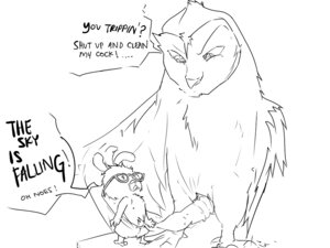 Rating: Explicit Score: 0 Tags: ace_cluck anthro ariffrazalin chicken_little cub disney feral gay kludd legend_of_the_guardians:_the_owls_of_ga'hoole male male_only monochrome owl penis rule34 what User: bunchy7s