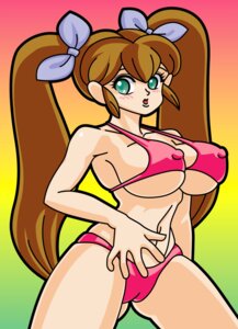 Rating: Explicit Score: 0 Tags: bikini breasts brown_hair cameltoe female green_eyes haruka_sumomo long_hair milky_bar mittu02 nipple_bulge pink_bikini pussy rule34 standing swimsuit tagme tied_hair twintails User: bunchy7s