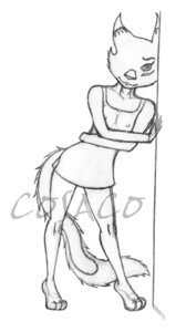 Rating: Questionable Score: 0 Tags: anthro bandai_namco biped black_and_white black_sclera bottomwear breasts canid canine clothing cosaco cyclops digimon digimon_(species) e621 female fur mammal monochrome renamon simple_background skirt solo tail white_background User: bunchy7s