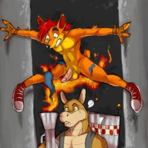 Rating: Explicit Score: 0 Tags: 1:1 accident accidental_exposure activision anthro arody assisted_exposure balls bandicoot brown_body brown_fur burning burnt_clothing butt_on_fire canid canine canis clothing crash_bandicoot crash_bandicoot_(series) crocodile crocodilian dingo dingodile duo e621 erection fire footwear fur genitals humanoid_genitalia humanoid_penis hybrid male mammal marsupial muscular nude orange_body orange_fur penis question_mark reptile scalie shoes torn_clothing User: bunchy7s
