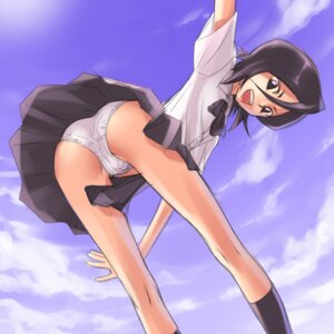 Rating: Questionable Score: 0 Tags: ass bent_over black_eyes black_hair black_legwear bleach dark_eyes dark_hair female footwear hair_between_eyes kuchiki_rukia long_legs mosha panties pantyshot rule34 school_uniform serafuku sky socks solo underwear upskirt white_panties User: bunchy7s