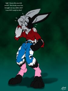 Rating: Safe Score: 0 Tags: 2012 3:4 anthro bottomwear catmonkshiro clothing e621 english_text female footwear lagomorph legwear leporid male mammal pants rabbit shirt socks solo text topwear torn_clothing transformation User: bunchy7s Rating: Safe Score: 0 Tags: 2012 3:4 anthro bottomwear catmonkshiro clothing e621 english_text female footwear lagomorph legwear leporid male mammal pants rabbit shirt socks solo text topwear torn_clothing transformation User: bunchy7s