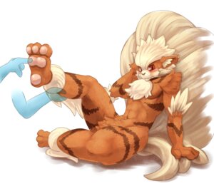Rating: Questionable Score: 0 Tags: 3_toes 4_fingers anthro arcanine arm_support biri blush brown_body brown_fur canid canine chest_tuft disembodied_hand duo e621 feet fingers fur generation_1_pokemon hindpaw inner_ear_fluff male mammal nintendo nude orange_body orange_fur paws pokemon pokemon_(species) pokemorph pubes raised_tail red_eyes riot41 simple_background sitting solo_focus stripes tail tickling toes tuft white_background User: bunchy7s
