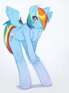 Rating: Questionable Score: 0 Tags: 3:4 anthro anthrofied blue_body blue_feathers blue_fur cutie_mark e621 equid equine feathered_wings feathers female friendship_is_magic fur hair hasbro jingx1 looking_at_viewer mammal multicolored_hair multicolored_tail my_little_pony mythological_creature mythological_equine mythology nude pegasus pose rainbow_dash_(mlp) rainbow_hair rainbow_tail solo tail wings User: bunchy7s