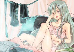 Rating: Explicit Score: 0 Tags: 1girl 1girls aqua_eyes aqua_hair camisole clothes clothes_removed female hair_down hatsune_miku lingerie long_hair one_eye_closed open_mouth pillow rule34 sakou_mochi scratching sitting skirt sleepy smile solo spring_onion tagme underwear very_long_hair vocaloid waking_up User: bunchy7s