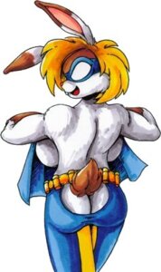 Rating: Questionable Score: 0 Tags: anthro bedding belt blanket blonde_hair breasts butt chaps clothed clothing drake_fenwick e621 female fur hair lagomorph leporid looking_at_viewer looking_back looking_back_at_viewer low_res mammal mask portrait rabbit rear_view short_hair side_boob simple_background solo standing superhero supermegatopia three-quarter_portrait topless topless_lass white_background white_body white_fur User: bunchy7s