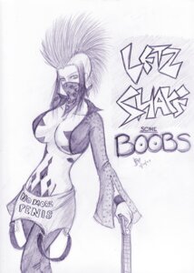 Rating: Explicit Score: 0 Tags: breasts clothes female female_only front_view hair human leaning letz_shake looking_at_viewer mohawk monochrome no_more_heroes open_eyes rule34 rule_63 simple_background sketch solo white_background User: bunchy7s