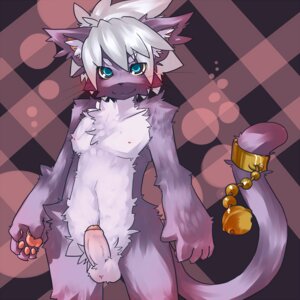 Rating: Explicit Score: 0 Tags: 1:1 :3 abstract_background accessory anthro balls bell biped blue_eyes chest_tuft domestic_cat e621 erection felid feline felis fluffy fur furgonomics genitals grey_hair hair hi_res kosian looking_at_viewer male mammal pawpads penis smile solo tail tail_accessory tail_bell tuft User: bunchy7s