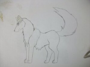 Rating: Safe Score: 0 Tags: 4:3 ambiguous_gender black_and_white canid canine canis e621 feral grandfathered_content graphite_(artwork) greyscale kougamax mammal monochrome quadruped raised_tail side_view simple_background sketch solo standing tail traditional_media_(artwork) white_background wolf User: bunchy7s