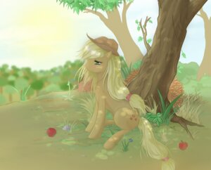 Rating: Safe Score: 0 Tags: apple applejack_(mlp) clothing cowboy_hat cutie_mark e621 earth_pony equid equine female feral field flower food friendship_is_magic fruit green_eyes hasbro hat headgear headwear horse mammal my_little_pony outside plant pony quadruped rock sitting solo sun tail tree v-invidia wood User: bunchy7s