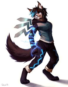 Rating: Safe Score: 0 Tags: 2012 anthro breasts canid canine canis clothed clothing colored digital_media_(artwork) digital_painting_(artwork) e621 electricity falvie feet female fur hair looking_away mammal painting_(artwork) simple_background smile solo standing tail white_background wolf User: bunchy7s