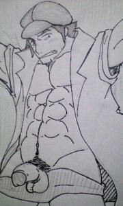 Rating: Explicit Score: 0 Tags: 1boy abs balls bara clothes datsura_(pokemon) front_view hair human male male_only monochrome muscles noland_(pokemon) open_clothes open_shirt partially_clothed penis pokemon pubic_hair rule34 short_hair solo tagme testicles yaoi User: bunchy7s
