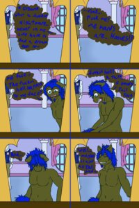 Rating: Questionable Score: 0 Tags: 10_souls 2:3 anthro comic dialogue dream duo e621 english_text equid equine fan_character hair hasbro hi_res horse lovingwolf male mammal mane messy_hair muscular my_little_pony nude pony profanity solo_focus story surprised text User: bunchy7s