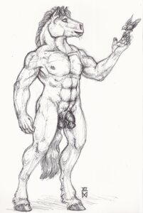 Rating: Explicit Score: 0 Tags: 2012 abs anthro avian balls balorkin biped bird black_and_white e621 equid equine genitals half-erect hooves horse male mammal mane monochrome nude penis simple_background sketch solo standing User: bunchy7s