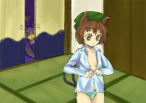 Rating: Explicit Score: 0 Tags: blood bz_(pixiv) cat_ears cat_tail cat_tails chen clothes female fox_ears fox_tail gap hair hat kokonoe_shuu nosebleed open_clothes open_shirt panties ran_yakumo rule34 shirt short_hair striped striped_panties tail touhou uncensored underwear yukari_yakumo User: bunchy7s