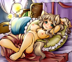 Rating: Questionable Score: 0 Tags: :3 animal_humanoid barefoot bed big_breasts blush book breasts brown_hair canid canid_humanoid canine canine_humanoid dog_humanoid e621 feet female flat_face furniture green_eyes hair hindpaw humanoid inside long_hair looking_at_viewer lying mammal mammal_humanoid nipples nude on_bed paws pillow pinup pose setouchi_kurage solo User: bunchy7s