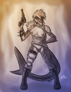 Rating: Questionable Score: 0 Tags: anthro aquatic armor breasts clothed clothing conditional_dnp digital_media_(artwork) e621 female fish gun handgun kadath nipples non-mammal_breasts non-mammal_nipples ranged_weapon revolver saphie_the_shark shark solo tail topless weapon User: bunchy7s Rating: Questionable Score: 0 Tags: anthro aquatic armor breasts clothed clothing conditional_dnp digital_media_(artwork) e621 female fish gun handgun kadath nipples non-mammal_breasts non-mammal_nipples ranged_weapon revolver saphie_the_shark shark solo tail topless weapon User: bunchy7s