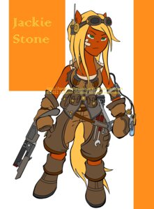 Rating: Safe Score: 0 Tags: anthro band-aid bandage boots bottomwear clothing e621 equid equine eyewear female footwear gear goggles gun hasbro hi_res horse lordkiratheconquerer mammal my_little_pony pants ranged_weapon shoes shotgun solo tail weapon User: bunchy7s