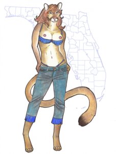 Rating: Questionable Score: 0 Tags: 2010 anthro bikini breasts calolily clothed clothing cougar e621 felid feline female florida hair hi_res mammal nipples pantherine simple_background skimpy solo swimwear tail topless two-piece_swimsuit white_background User: bunchy7s