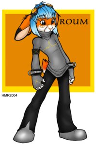 Rating: Safe Score: 0 Tags: 2004 anthro blue_hair e621 eyewear eyewear_on_head glamfur goggles goggles_on_head hair lagomorph leporid male mammal rabbit roum_(character) simple_background solo techno zeriara User: bunchy7s