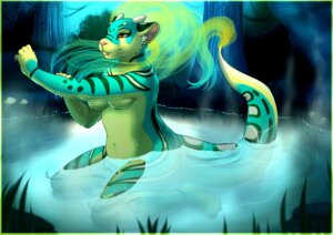 Rating: Questionable Score: 0 Tags: agamid ajna anthro bathing bearded_dragon breasts casual_nudity digital_media_(artwork) digitigrade e621 ear_piercing felid feline female horn hybrid iggi_eastwind leopardus lizard mammal non-mammal_breasts nude ocelot partially_submerged piercing plant reptile scalie solo spikes tree under_boob water wet User: bunchy7s