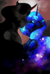 Rating: Safe Score: 0 Tags: 2014 anthro anthrofied art-surgery black_hair blue_hair breasts duo e621 equid equine eyes_closed eyeshadow female friendship_is_magic hair hasbro hi_res horn king_sombra_(mlp) makeup male mammal my_little_pony mythological_creature mythological_equine mythology nude princess_luna_(mlp) romantic romantic_couple sparkles unicorn User: bunchy7s