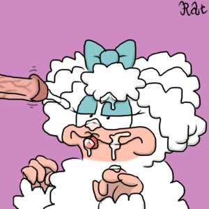Rating: Explicit Score: 0 Tags: 1boy 1girls after_sex anthro cum cum_on_face disembodied_penis duo faceless_male female garfield_(series) garfield_and_friends half-closed_eyes lanolin_(orson's_farm) makeup male penis rule34 sheep simple_background User: bunchy7s
