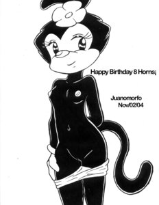 Rating: Explicit Score: 0 Tags: 2004 animaniacs anthro black_fur breasts clothes dot_warner female female_only flower front_view fur furry juanomorfo monochrome nipples panties pussy rule34 solo standing tagme topless vulva white_fur User: bunchy7s