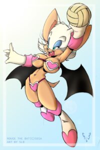 Rating: Questionable Score: 0 Tags: absurd_res anthro bat big_breasts bikini blue_eyes blue_eyeshadow breasts clothed clothing e621 eyeshadow female gloves hair handwear hi_res makeup mammal rouge_the_bat sega skimpy slb solo sonic_the_hedgehog_(series) sport swimwear tail teeth two-piece_swimsuit volleyball white_hair wings User: bunchy7s
