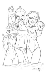 Rating: Questionable Score: 0 Tags: band-aid bandage beverage bikini breasts clothed clothing e621 female flat_chested grin group jaqie jewelry lizard mammal micro_bikini monochrome mouse murid murine necklace rachel_(shane_nelson) reptile rodent scalie shane_nelson shayla_the_pink_mouse simple_background skimpy small_breasts smile soda swimwear two-piece_swimsuit under_boob water white_background User: bunchy7s