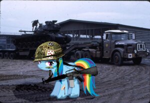 Rating: Safe Score: 0 Tags: 2013 ammunition ar-15 armor armored_vehicle assault_rifle bandage blood blue_body blue_feathers blue_fur bodily_fluids cannon card card_in_helmet carrying_weapon combat_helmet duo e621 english_text equid equine feathered_wings feathers female feral friendship_is_magic fur gun hair hasbro headgear heart_symbol hearts_(suit) helmet human long_hair m16 m48_patton machine male mammal military mixed_media multicolored_hair my_little_pony mythological_creature mythological_equine mythology number passiveusererwinwoz peace_symbol pegasus photo_background photography_(artwork) playing_card purple_eyes purple_hair rainbow_dash_(mlp) rainbow_hair ranged_weapon rifle seven_of_hearts soldier solo_focus standing suit_symbol tank_(vehicle) text tracked_vehicle turret vehicle vietnam vietnam_war warrior weapon weaver_rail wings User: bunchy7s