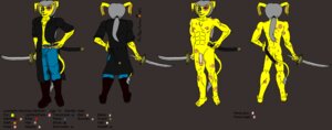 Rating: Explicit Score: 0 Tags: 2012 anthro balls biped circumcised claw_mackain clothing coat color_swatch e621 flaccid floppy_ears fur genitals grey_hair hair hi_res humanoid_genitalia humanoid_penis hybrid katana lagomorph leonardo_mackain leporid male mammal melee_weapon model_sheet nude penis rabbit red_eyes solo sword tail topwear trenchcoat weapon yellow_body yellow_fur User: bunchy7s