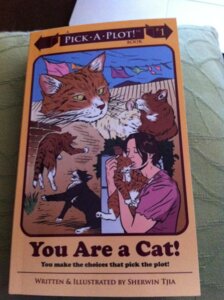 Rating: Safe Score: 0 Tags: ambiguous_gender book choose_your_own_adventure domestic_cat e621 english_text felid feline felis female feral grandfathered_content group hi_res human mammal pick-a-plot! quadruped real sherwin_tjia tabby_cat tail text User: bunchy7s