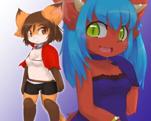 Rating: Safe Score: 0 Tags: 2013 5:4 anthro blue_hair blush breasts brown_eyes brown_hair chest_tuft chipar clothed clothing domestic_cat duo e621 felid feline felis female fur green_eyes hair horn kemono long_hair mammal open_mouth short_hair simple_background small_breasts standing tongue tuft User: bunchy7s