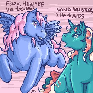 Rating: Safe Score: 0 Tags: 1:1 abstract_background aids digital_media_(artwork) duo e621 equid equine feathered_wings feathers female feral fizzy_(mlp) hasbro horn horse low_res mammal mlp_g1 my_little_pony my_little_pony_'n_friends mythological_creature mythological_equine mythology oekaki parody pegasus pony pre-g4 quadruped simple_background unicorn unknown_artist wind_whistler_(pre-g4) wings User: bunchy7s Rating: Safe Score: 0 Tags: 1:1 abstract_background aids digital_media_(artwork) duo e621 equid equine feathered_wings feathers female feral fizzy_(mlp) hasbro horn horse low_res mammal mlp_g1 my_little_pony my_little_pony_'n_friends mythological_creature mythological_equine mythology oekaki parody pegasus pony pre-g4 quadruped simple_background unicorn unknown_artist wind_whistler_(pre-g4) wings User: bunchy7s