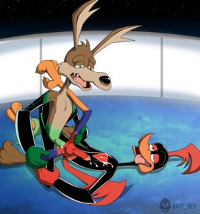Rating: Explicit Score: 0 Tags: 2013 anal anal_penetration anthro anti_dev anvil_position avian balls beak bird bodily_fluids brown_body brown_fur canid canine canis clothed clothing coyote cuculiform cum cum_while_penetrated duo e621 ejaculation erection feathers from_front_position fucked_silly fur genital_fluids genitals green_balls green_eyes green_penis hands-free hi_res humanoid_genitalia humanoid_penis interspecies legs_up looking_at_another looking_pleasured loonatics_unleashed looney_tunes lying male male/male male_penetrated male_penetrating male_penetrating_male mammal new_world_ground_cuckoo on_back orgasm partially_clothed paws penetration penis predator/prey red_balls red_penis rev_runner roadrunner sex shallow_penetration tech_e._coyote tongue warner_brothers watermark User: bunchy7s