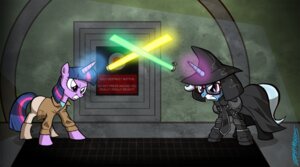 Rating: Safe Score: 0 Tags: accessory angry armor battle blue_body boots bottomwear cape clenched_teeth clothing crossover dark_clothing dark_headgear dark_helmet_(character) dark_helmet_(spaceballs) detailed_background duo e621 equid equine eyewear felid female feral footwear friendship_is_magic fur glasses green_lightsaber hair hasbro hat headgear headwear helmet horn innuendo jacket jewelry lightsaber lone_starr mammal melee_weapon multicolored_hair my_little_pony mythological_creature mythological_equine mythology necktie pants parody purple_body purple_eyes purple_fur purple_hair quadruped ring shoes spaceballs star_wars sword tail teeth toony topwear trixie_(mlp) twilight_sparkle_(mlp) two_tone_hair unicorn weapon willdrawforfood1 witch_hat yellow_lightsaber User: bunchy7s