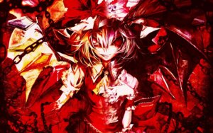 Rating: Questionable Score: 0 Tags: 16:10 accessory arm_garter banpai_akira blonde_hair blood bodily_fluids chain clothed clothing digital_media_(artwork) dual_persona e621 evil_grin female flandre_scarlet front_view garter hair half-length_portrait hybrid looking_at_viewer nightmare_fuel not_furry portrait rape_face red_eyes red_theme remilia_scarlet sibling_(lore) sister_(lore) sisters_(lore) smile solo split_personality touhou undead vampire widescreen wings User: bunchy7s