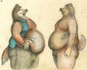 Rating: Explicit Score: 0 Tags: anthro bd belly canid canine canis clothed clothing domestic_dog duo e621 flaccid genitals love_handles male male/male mammal navel nude obese open_clothing open_shirt open_topwear overweight penis shirt tail topwear vest User: bunchy7s