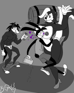 Rating: Explicit Score: 0 Tags: 2011 alcohol anthro barrel beau_(lapinbeau) beer beverage big_breasts big_butt black_body black_fur black_hair blush bottomwear bottomwear_down bow_(feature) bow_tie breasts buckteeth butt can clothed clothing container curvy_figure drunk duo e621 equid equine female fleischer_style_toon food footwear fur genitals gesture gloves greta_(naughtyjester) grin hair handwear heart_symbol high_heels horse hug husband_and_wife keg lagomorph leporid looking_at_viewer male mammal married_couple medium_hair mephitid multicolored_hair muscular naughtyjester nipples nude pants pants_down partially_clothed purple_nose rabbit romantic romantic_couple shoes short_hair simple_background skunk smile substance_intoxication tail teeth toony two_tone_hair underwear voluptuous vulva waving wide_hips User: bunchy7s