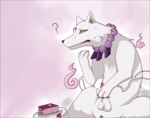 Rating: Explicit Score: 0 Tags: anthro ayakashi butt cake canid canine canis claws dessert e621 erection food fur genitals green_eyes humanoid_pointy_ears kekkaishi madarao_(kekkaishi) male mammal nude penis pointy_ears reina_(artist) solo spirit white_body white_fur wolf User: bunchy7s