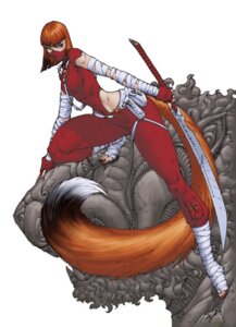 Rating: Safe Score: 0 Tags: anthro brett_booth canid canine detailed e621 female fox green_eyes holding_melee_weapon holding_object holding_sword holding_weapon mammal melee_weapon ninja pose simple_background solo sword tail toony warrior weapon white_background User: bunchy7s