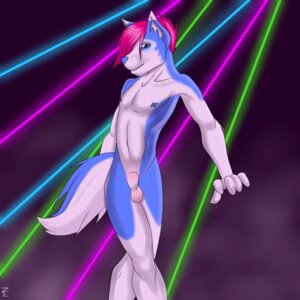 Rating: Explicit Score: 0 Tags: 1:1 animal_genitalia anthro balls biped blue_body blue_fur canid canine canis dancing domestic_dog e621 femboy fully_sheathed fur genitals hair laser male mammal milo_nettle nipple_piercing nipples nude piercing pink_hair rave sheath smoke solo tail User: bunchy7s