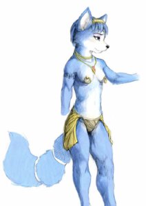 Rating: Questionable Score: 0 Tags: anthro blue_body blue_fur blue_hair breasts canid canine clothed clothing e621 female fox fur hair krystal_(star_fox) mammal nintendo nipple_piercing nipple_ring nipples piercing ring_piercing small_breasts solo star_fox tail topless tribal white_body white_fur zaush User: bunchy7s