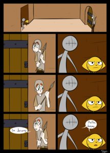 Rating: Safe Score: 0 Tags: age_difference ambiguous_gender anthro armor black_border border comic dialogue digital_media_(artwork) dink_(slypon) domestic_cat door e621 english_text felid feline felis group guard headgear helmet hi_res human humor jeremy_(slypon) male mammal melee_weapon narrow_hips nervous polearm prison slim slypon spear speech_bubble standoff stare text thigh_gap thin_calves thin_legs thin_thighs tig_(slypon) weapon young young_anthro young_male User: bunchy7s