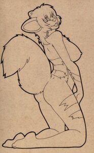 Rating: Questionable Score: 0 Tags: anthro biped breasts butt canid canine e621 female generation_1_pokemon growlithe kneeling knit_(artist) mammal monochrome nintendo nipples pokemon pokemon_(species) pokemorph side_boob solo tail tongue User: bunchy7s